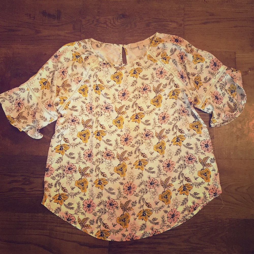 LOFT floral blouse